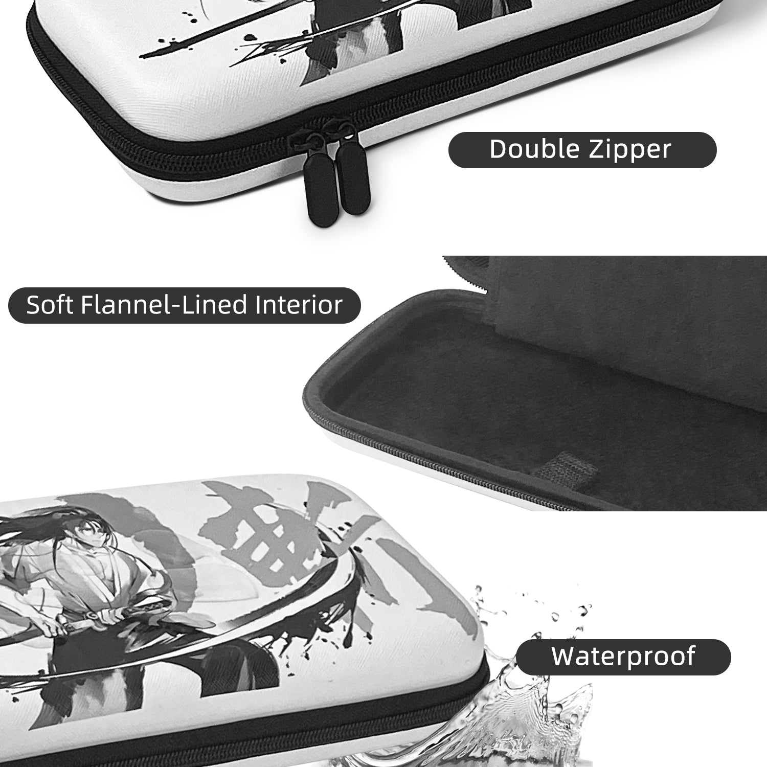 Mytrix Switch Carrying Case for Nintendo Switch & Newest Switch OLED, Japanese Samurai Protective Travel Storage Bag with Pocket & 10 Game Card Slots Mytrix Switch Carrying Case for Nintendo Switch & Newest Switch OLED, Japanese Samurai Protective Travel Storage Bag with Pocket & 10 Game Card Slots